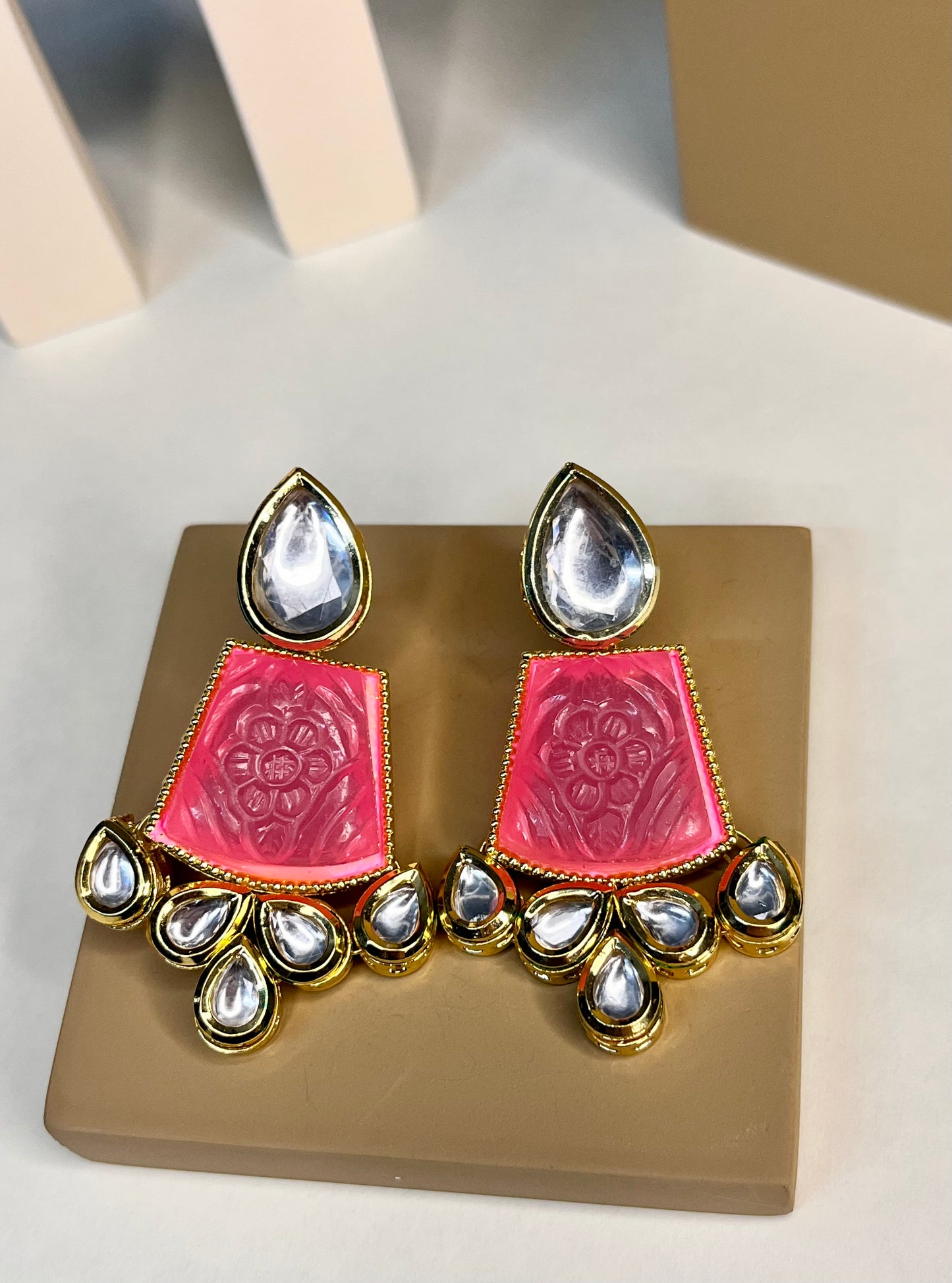Kundan Jewellery High Gold Polish Earrings-ER-10469-44
