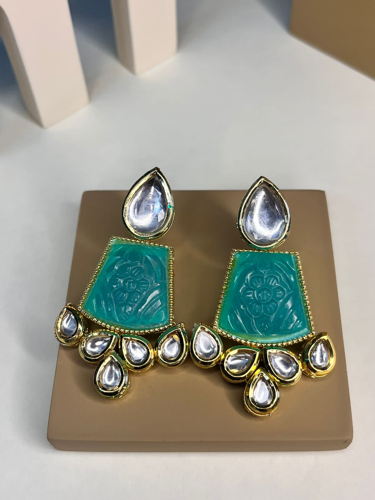 Kundan Jewellery High Gold Polish Earrings-ER-10469-44